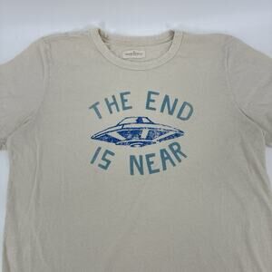 Imogene And Willie Shirt Mens XXL 2XL White UFO The End Is Near Alien USA